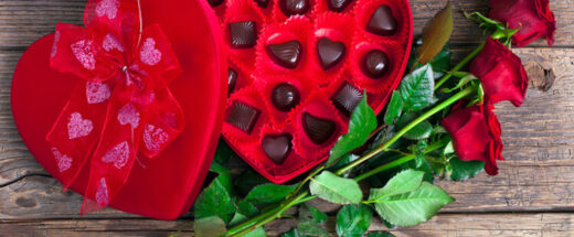 Heart chocolate box