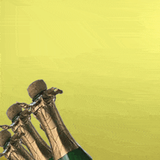 gif of popping champagne bottles