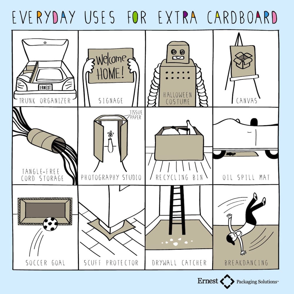 Everyday Uses For Extra Cardboard