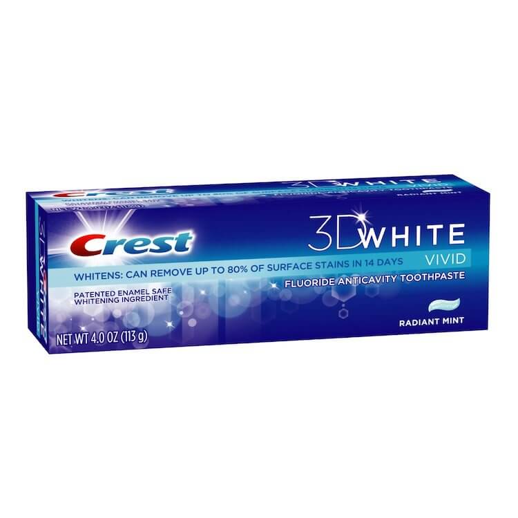 crest toothpaste box