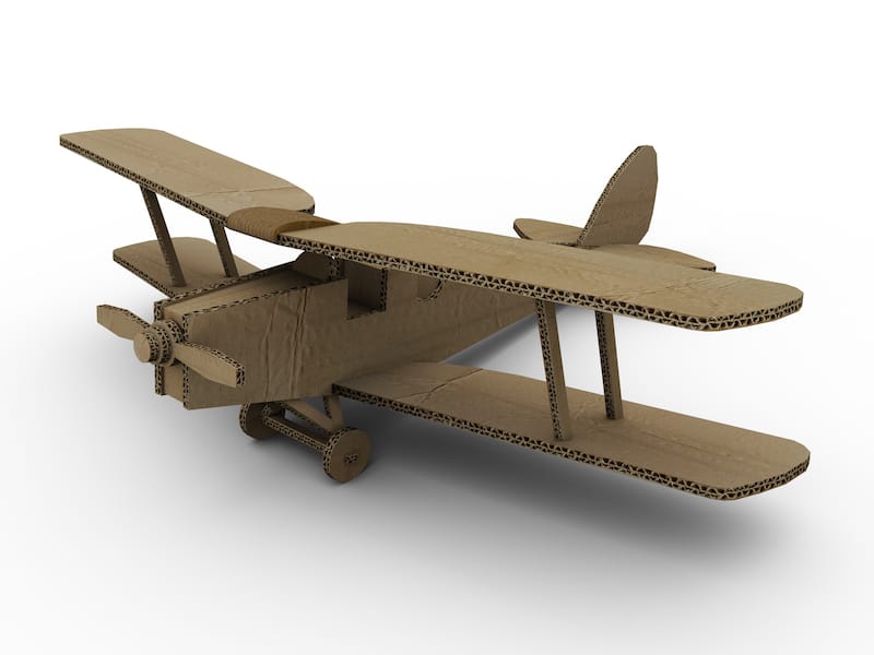 Cardboard Bi-plane