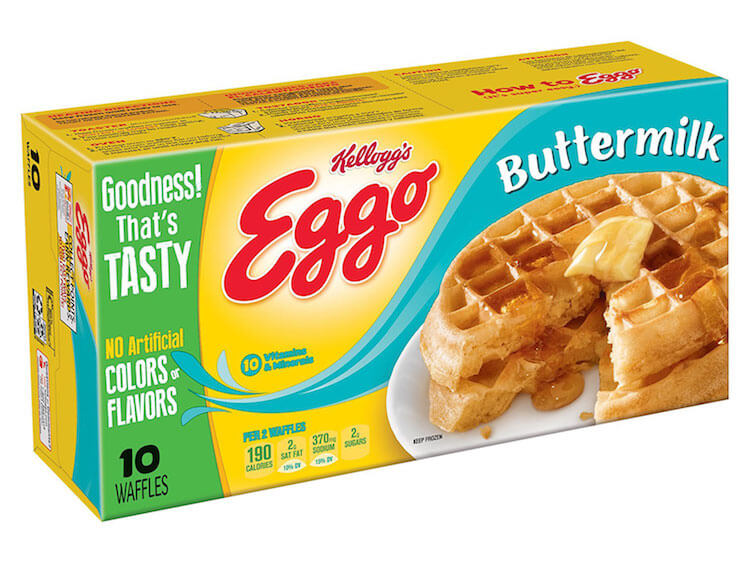 box of Kellogg's Eggo waffles