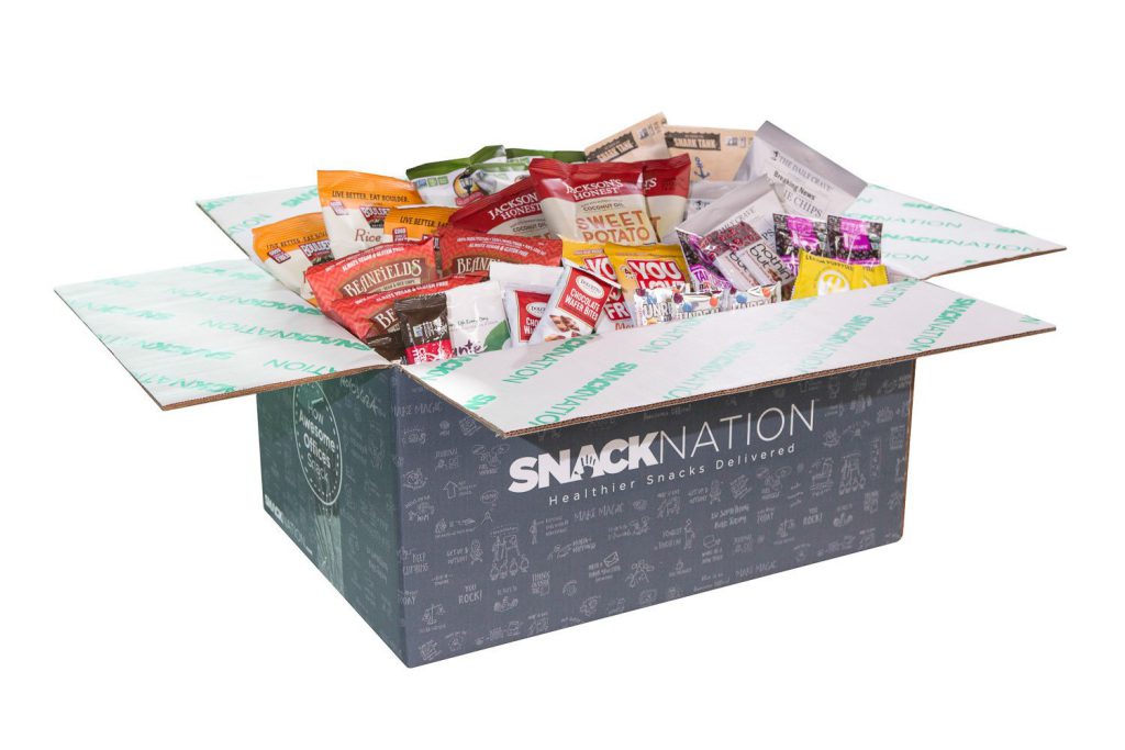 A Snack Nation box, ready for SIOC