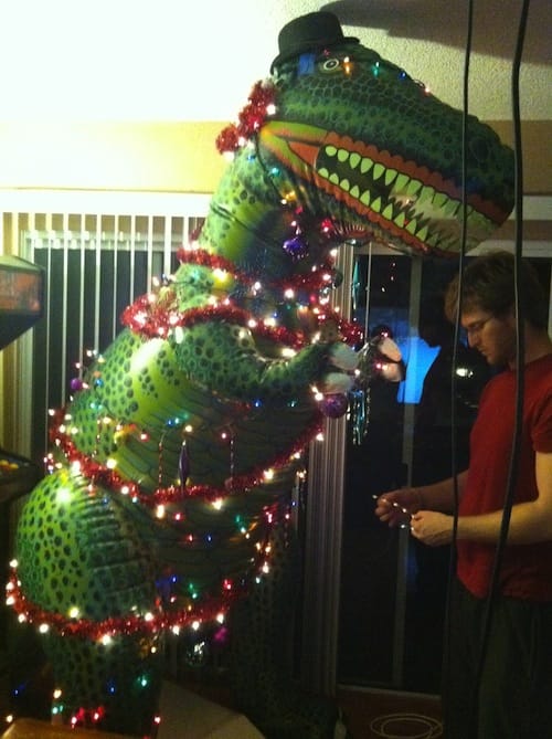 Dinosaur Christmas tree