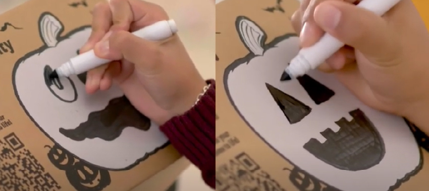 Amazon Halloween designed boxes