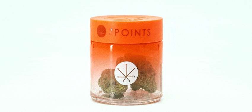 image slideshow of cannabis product packaging from 7 Points